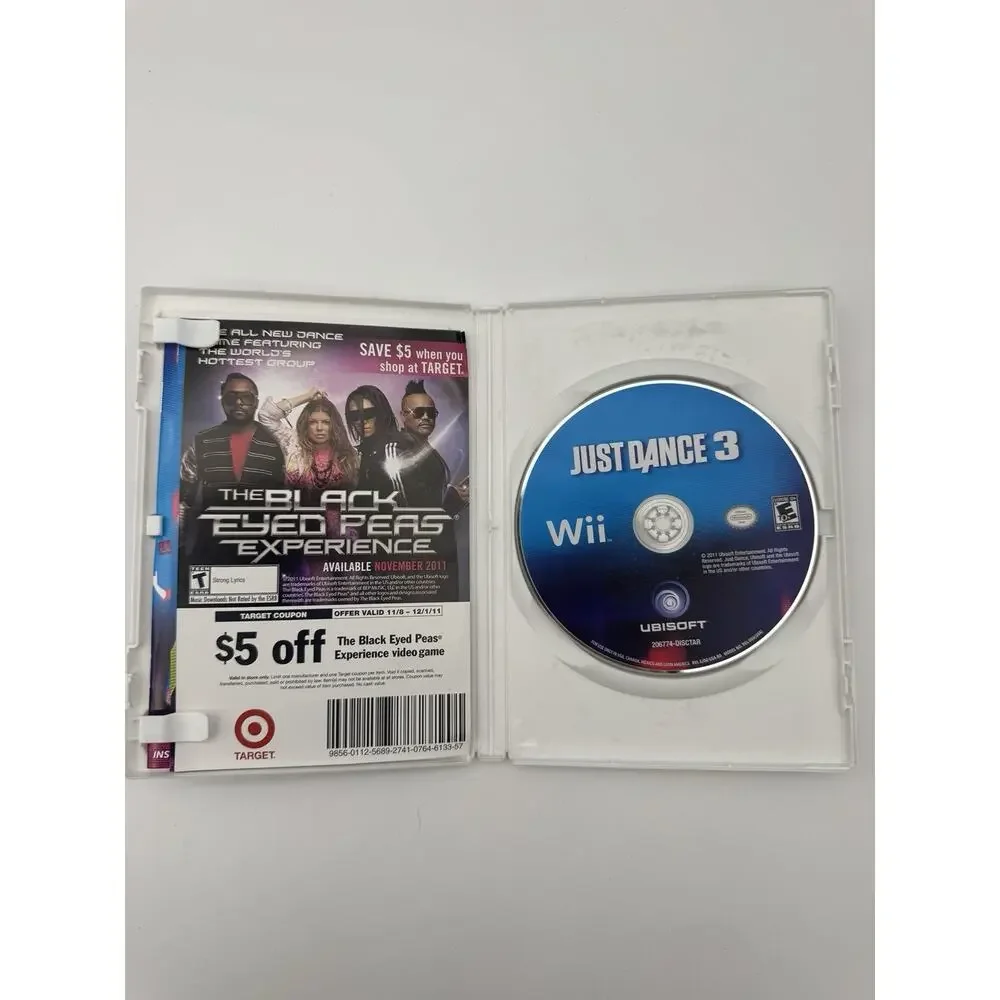 Just Dance 3 - Nintendo Wii 2011 Video Game Manual Disc Included